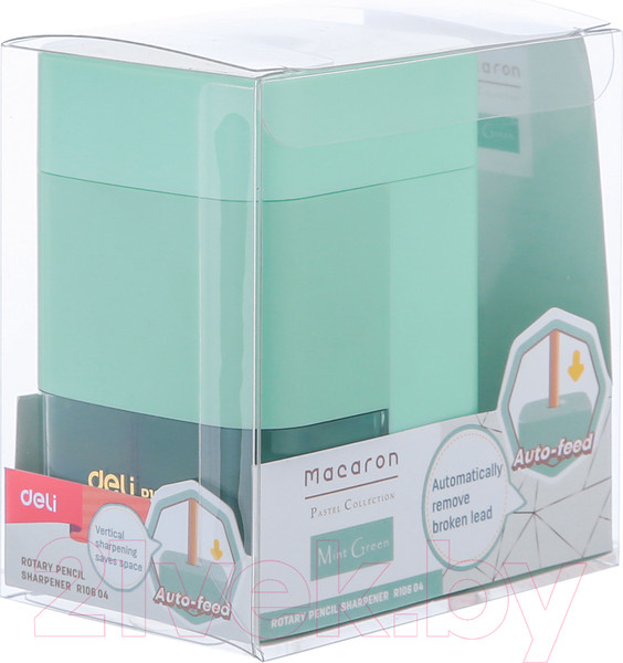 Изображение товара Точилка Deli Macaron / R10604LBLUE (бирюзовый)