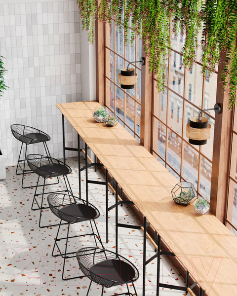 Изображение товара Барный стол Stool Group Knobb 120x60 (светлое дерево)