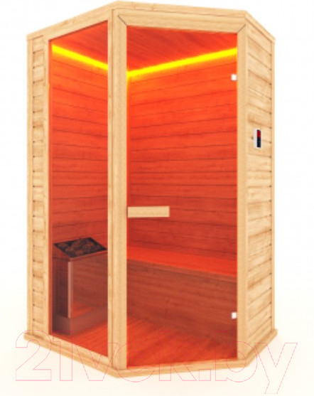 Изображение товара Финская сауна Шингарёв и Ко Угловая 2-местная