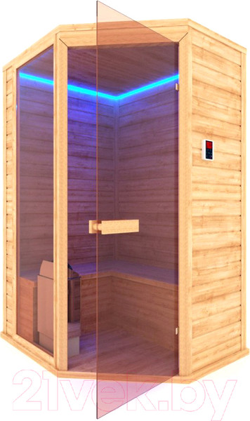 Изображение товара Финская сауна Шингарёв и Ко Угловая 3-местная