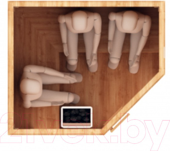 Изображение товара Финская сауна Шингарёв и Ко Угловая 3-местная