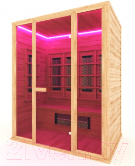 Изображение товара Инфракрасная сауна Шингарёв и Ко Прямая 3-местная