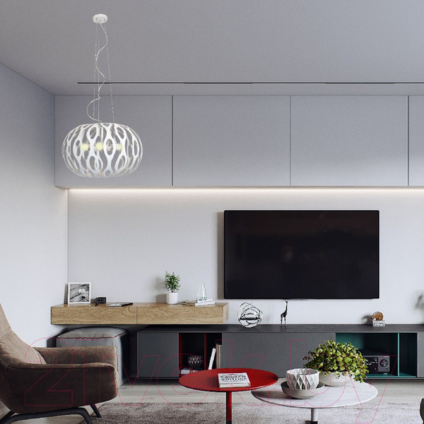 Изображение товара Потолочный светильник Элетех Джоли 251 НСБ 01-5х60-137 Е27 / 1005405140 (белый муар)