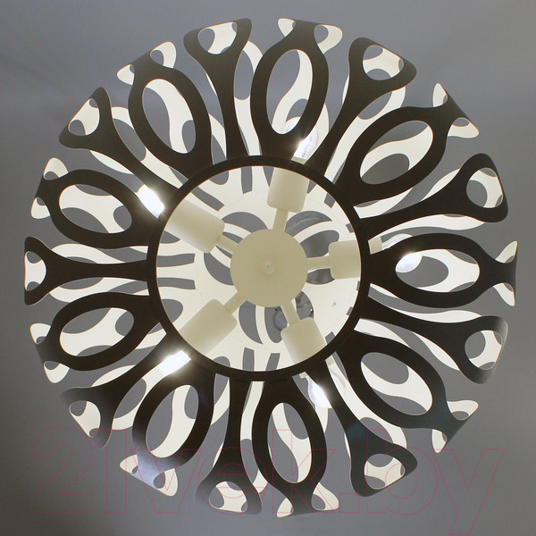 Изображение товара Потолочный светильник Элетех Джоли 251 НСБ 01-5х60-137 Е27 / 1005405140 (белый муар)