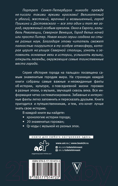 Изображение товара Книга АСТ Санкт-Петербург. Полная история города (Мельников П.)