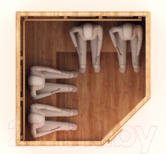 Изображение товара Инфракрасная сауна Шингарёв и Ко Угловая 4-местная