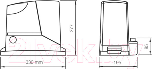 Изображение товара Комплект для автоматизации ворот Nice RD400KIT2