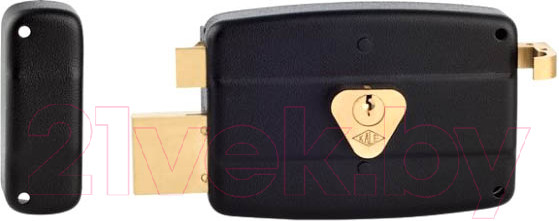 Изображение товара Замок накладной Kale 157C / 157C0000103 (черный, 3 ключа)