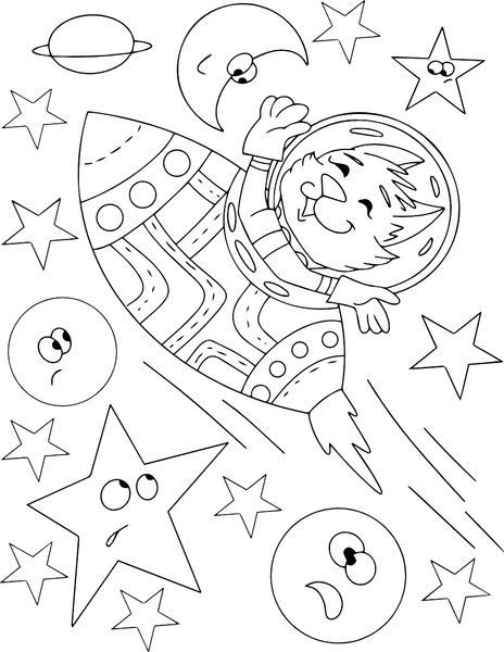 Изображение товара Раскраска Эксмо Отважные Котсмонавты и другие космически милые пушистики