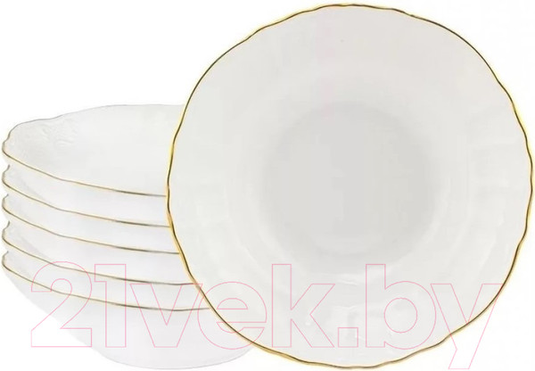 Изображение товара Набор салатников Lenardi Maria Gold 226-133 (6шт)