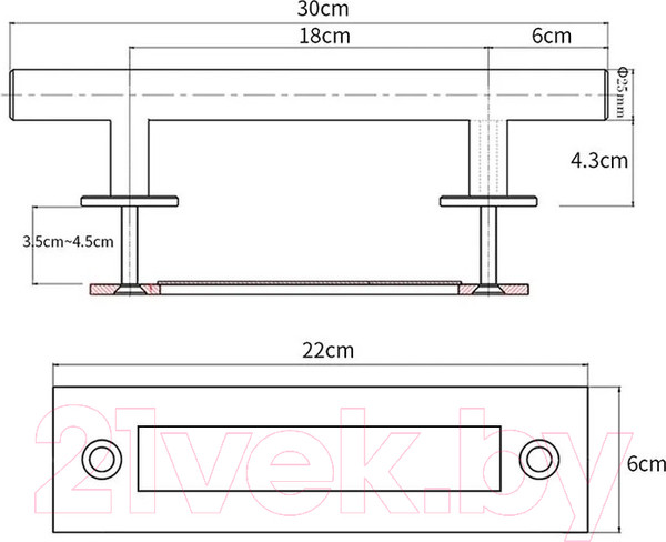 Изображение товара Ручка дверная PSG Loft 683