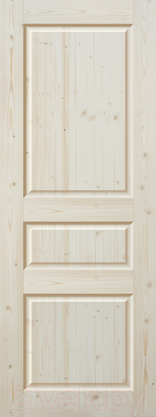 Изображение товара Дверь межкомнатная Wood Goods ДГФ-3Ф-2 90x200 (неокрашенный массив хвои)