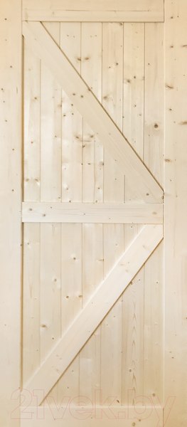 Изображение товара Дверь межкомнатная Wood Goods ДГ-АМБ 70x200 (неокрашенный массив хвои)