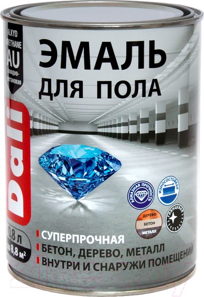 Изображение товара Эмаль DALI Для пола База А (800мл, белый)