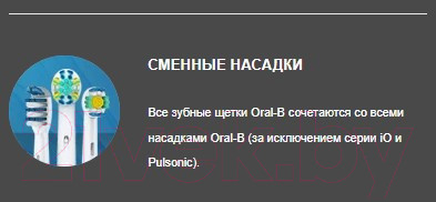 Изображение товара Набор насадок для зубной щетки Oral-B PureClean (4шт)