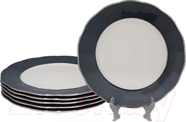 Изображение товара Набор тарелок Lenardi Gray 108-310 (6шт)