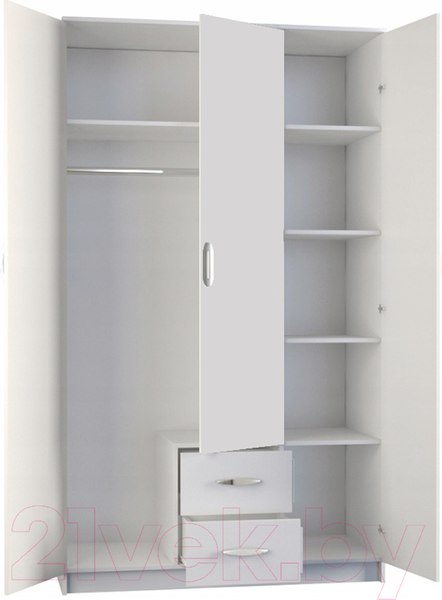 Изображение товара Шкаф Anrex Romana 3D2S (белый)