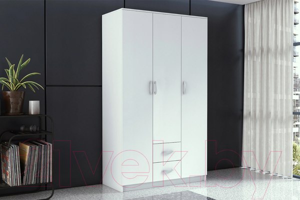 Изображение товара Шкаф Anrex Romana 3D2S (белый)