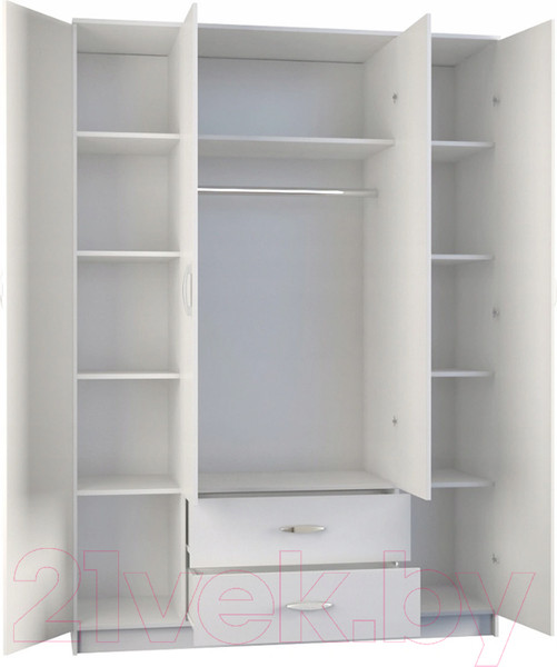 Изображение товара Шкаф Anrex Romana 4D2SZ (белый)