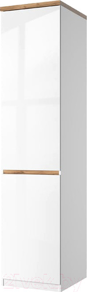 Изображение товара Шкаф-пенал Anrex Taurus 1DG (белый/дуб вотан)