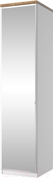 Изображение товара Шкаф-пенал Anrex Taurus 1DGLZ (белый/дуб вотан)