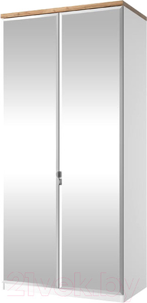 Изображение товара Шкаф Anrex Taurus 2DGHZ (белый/дуб вотан)