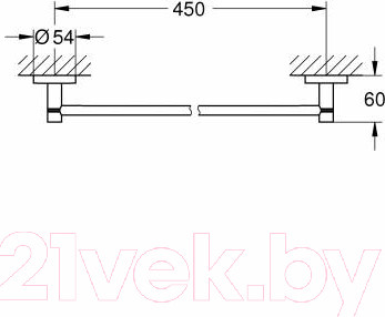Изображение товара Держатель для полотенца GROHE Essentials 40688AL1