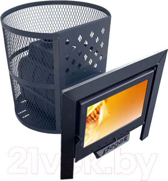Изображение товара Печь-каменка Пегас Легион 16 Панорамная дверь (чугун)