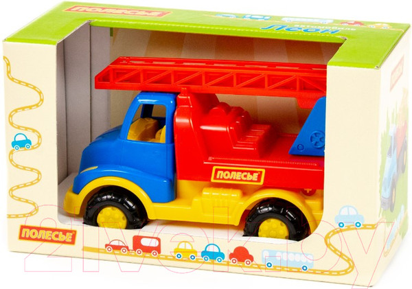 Изображение товара Автомобиль-вышка Полесье Леон пожарная спецмашина / 68224