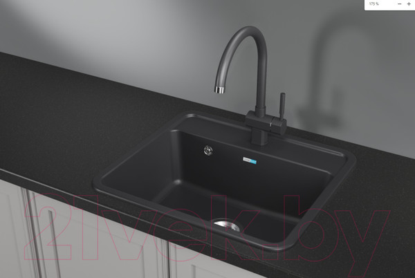Изображение товара Мойка кухонная GRANULA ST-5601 (черный)