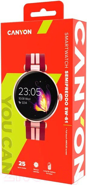Изображение товара Умные часы Canyon Semifreddo SW-61 / CNS-SW61BR