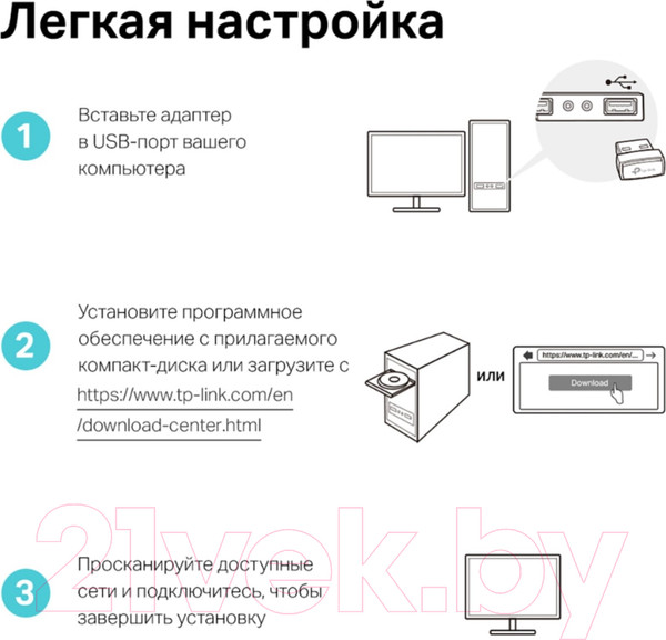 Изображение товара Wi-Fi-адаптер TP-Link Archer T3U Nano