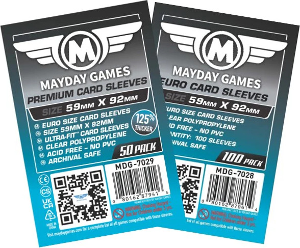 Изображение товара Набор протекторов для игровых карточек Mayday Games MDG-7028 (100шт, прозрачный)