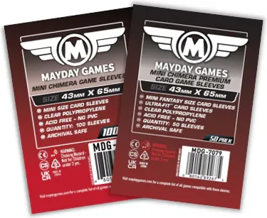 Набор протекторов для игровых карточек Mayday Games Games Chimera Mini / MDG-7079 (50шт, прозрачный) — фото 6