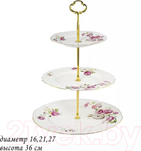 Изображение товара Ваза-этажерка Lenardi Maria Rose 226-093