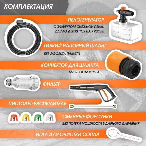 Изображение товара Мойка высокого давления Bort BHR-2000M-Pro (93416411)