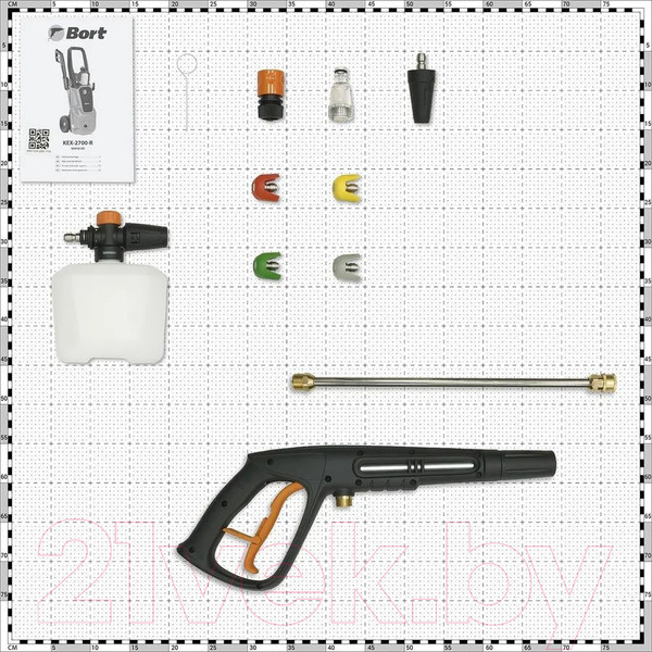 Изображение товара Мойка высокого давления Bort KEX-2700-R (93416145)