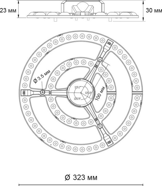Изображение товара Светодиодный модуль для светильника Novotech Polo D323 357772