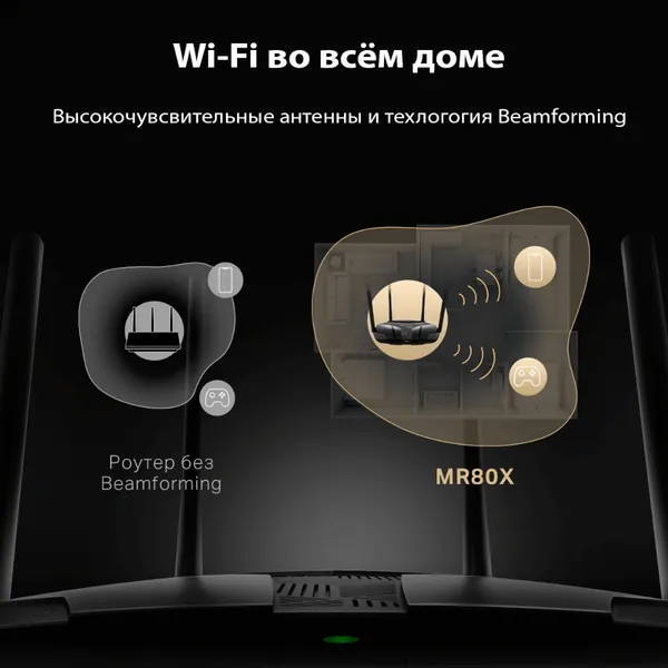 Изображение товара Беспроводной маршрутизатор Mercusys MR80X