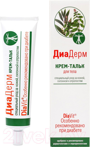 Изображение товара Крем для тела DiaVit Тальк ДиаДерм (75мл)