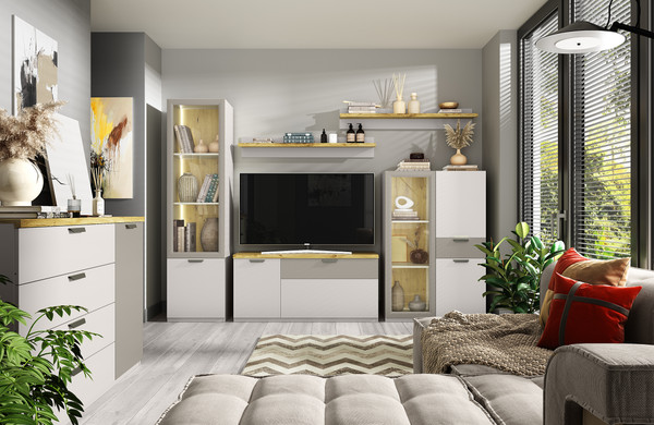 Изображение товара Тумба Anrex Modern 1D4S (персидский жемчуг/ирландский ликер)