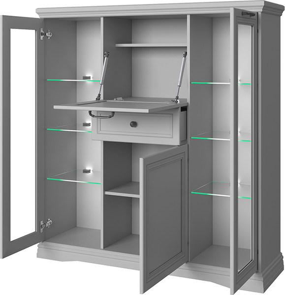 Изображение товара Тумба Anrex Valencia 2V2D1S (серый)