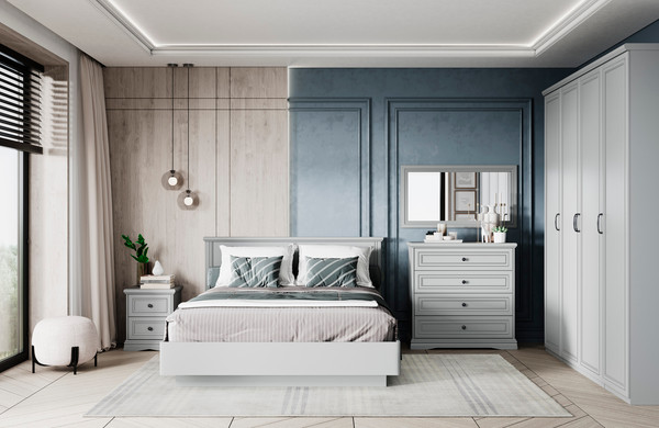 Изображение товара Прикроватная тумба Anrex Valencia 2S (серый)