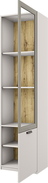 Изображение товара Шкаф-пенал с витриной Anrex Modern 1V1D/52 (персидский жемчуг/игристый ликер)