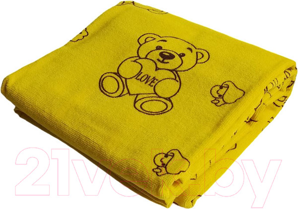 Изображение товара Полотенце детское Goodness Махровое 70x135 (желтый)
