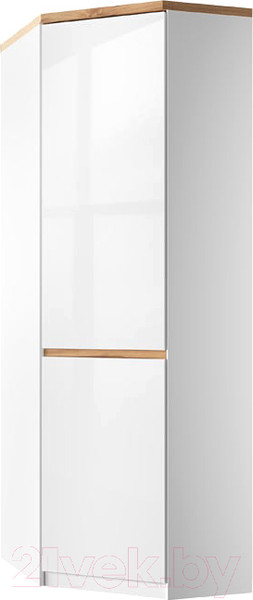 Изображение товара Шкаф Anrex Taurus 1DGL угловой (белый/дуб вотан)