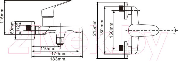Изображение товара Смеситель Esko COL 54