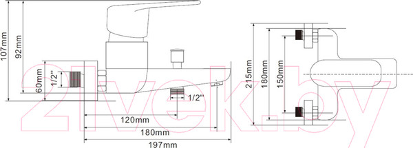 Изображение товара Смеситель Esko MX 54