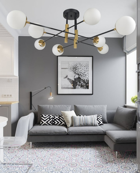 Изображение товара Потолочный светильник Mirastyle SL-41986/8 BK+YB