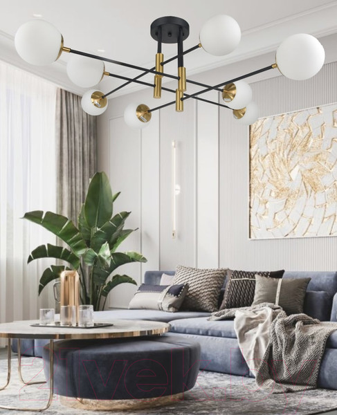 Изображение товара Потолочный светильник Mirastyle SL-41986/8 BK+YB